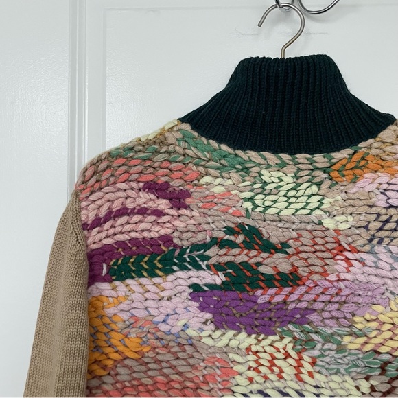 CHLOE Chunky Knit Multi-color Runway Sweater \\ S - Picture 3 of 14